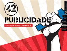Tablet Screenshot of 42publicidade.com.br